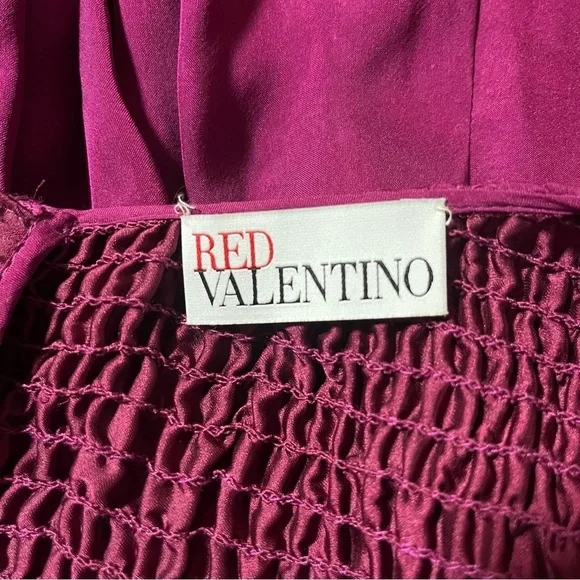 NWT RED Valentino Silk Mini Dress Bubble Hem - Picture 10 of 12